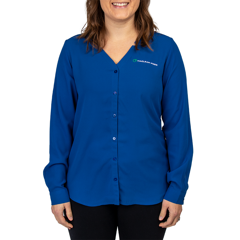Port Authority Ladies Long Sleeve Button-Front Blouse – MacLean-Fogg  Company Store